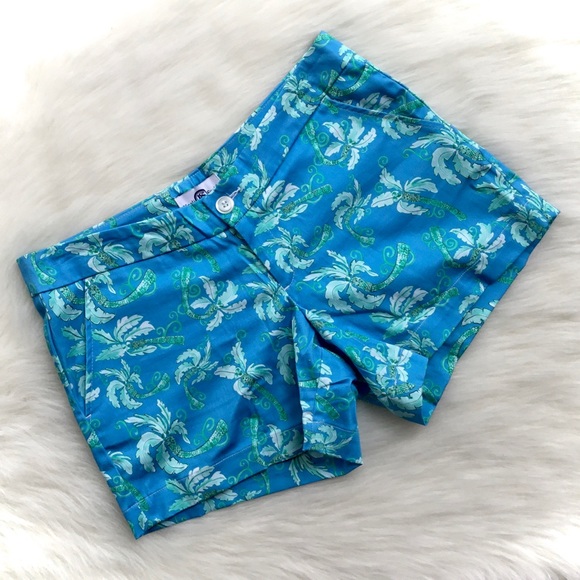 Kaeli Smith Pants - Kaeli Smith Tropical Print Chino Shorts